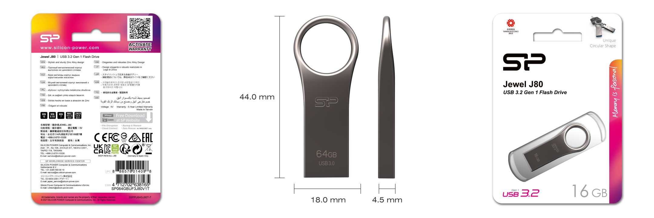 فلش سیلیکون پاور مدل Jewel J80