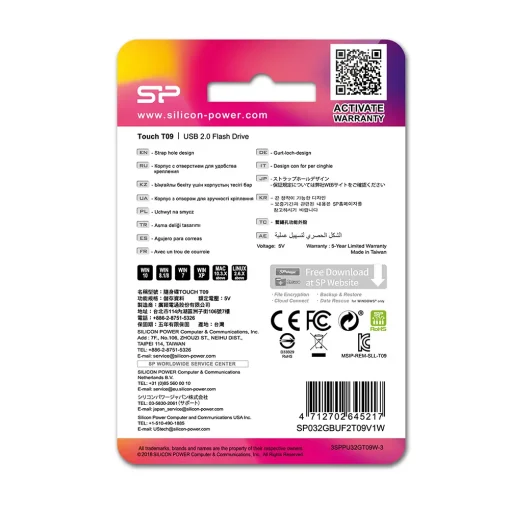 فلش مموری سیلیکون پاور مدل Touch T09