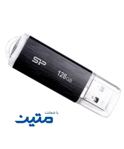 فلش USB سیلیکون پاور Blaze B02 با طراحی مشکی و جمع‌وجور