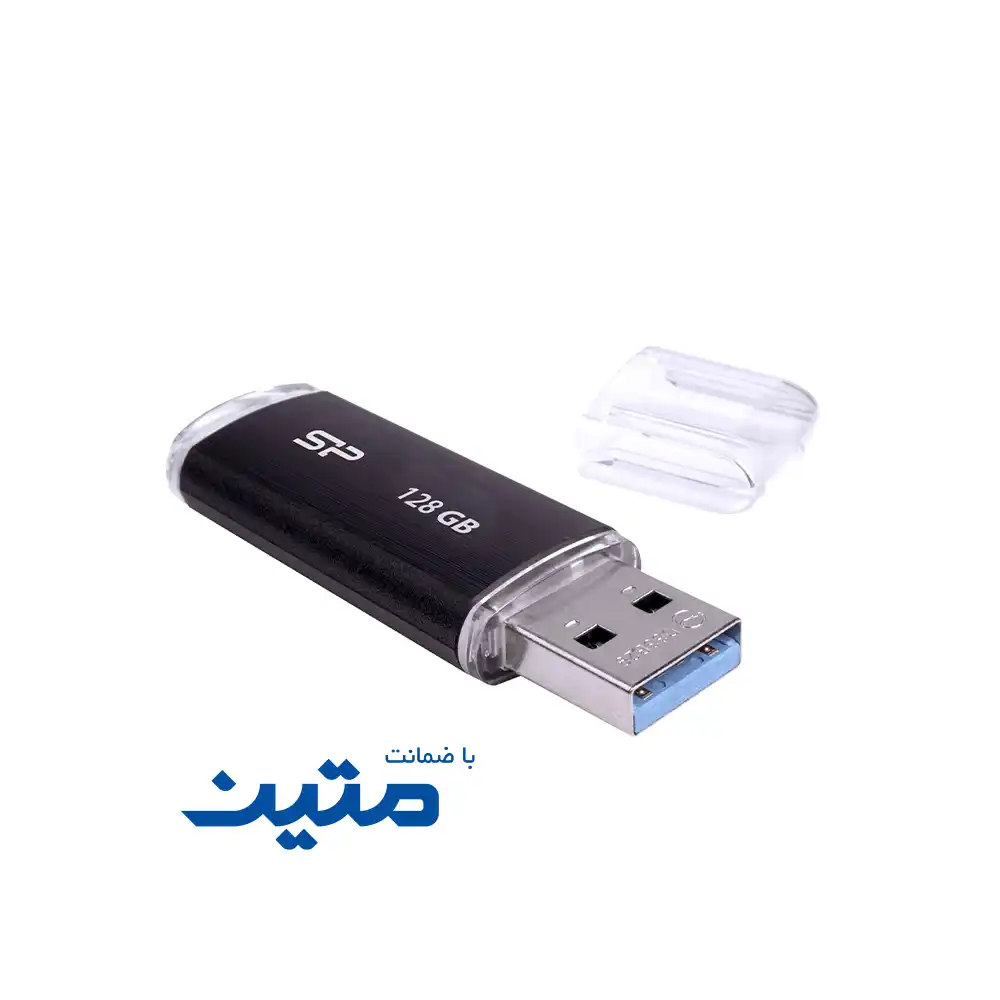 B02-5 نمای نزدیک فلش مموری Silicon Power Blaze B02 مشکی