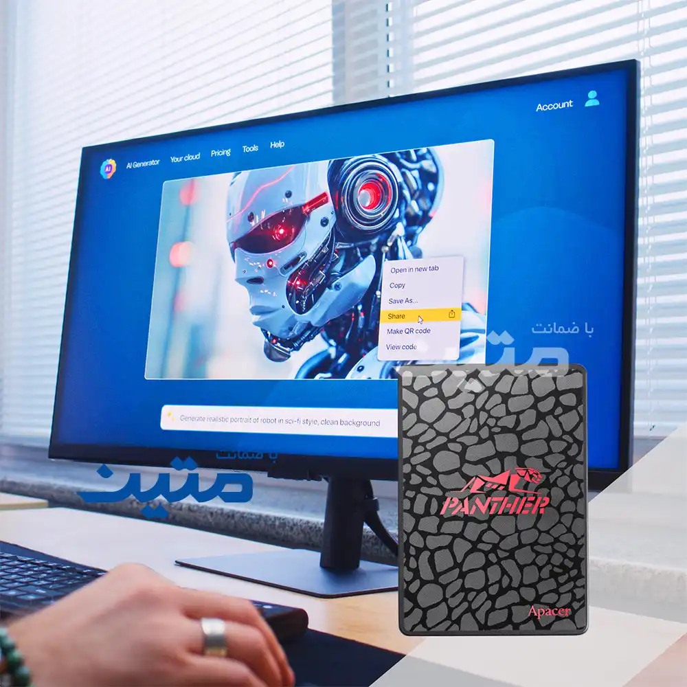 AS350-9 اس اس دی Apacer AS350 PANTHER SATA III با ظرفیت 1 ترابایت