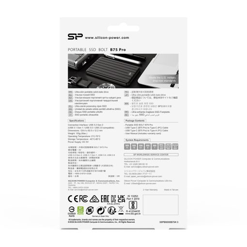 حافظه اس اس دی SSD سیلیکون پاور مدل Silicon Power Bolt B75 pro