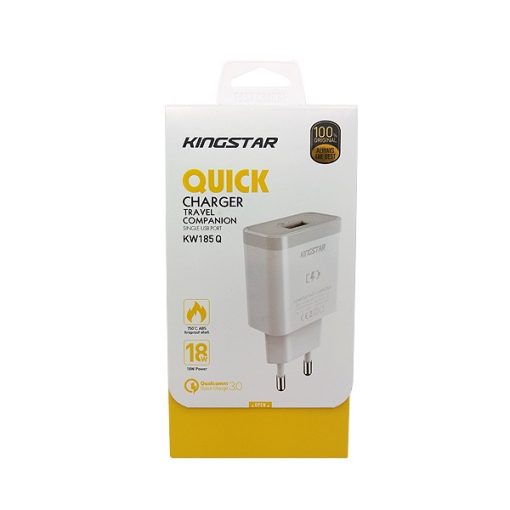 Wall charger KW185 Q شارژر دیواری کینگ استار
