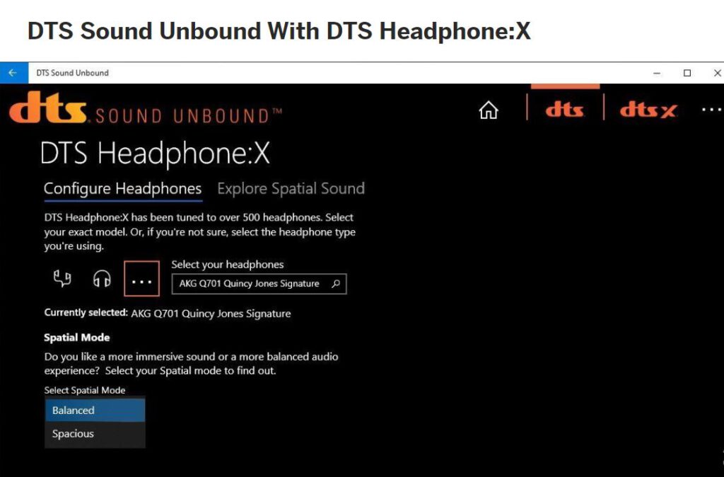  DTS Headphone:X هدفون dts
