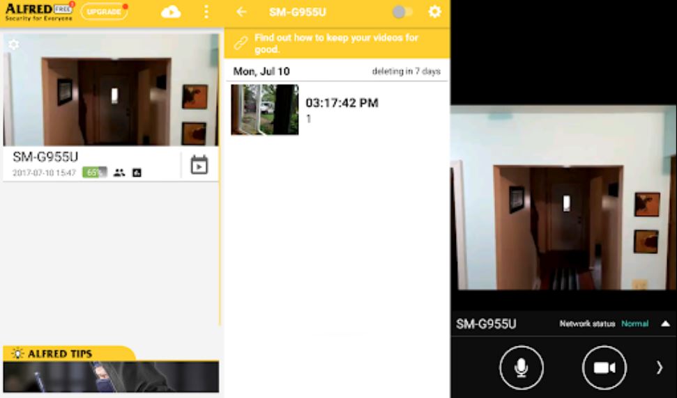 تبدیل گوشی قدیمی سامسونگ یا آیفون به دوربین امنیتی با برنامه آلفرد