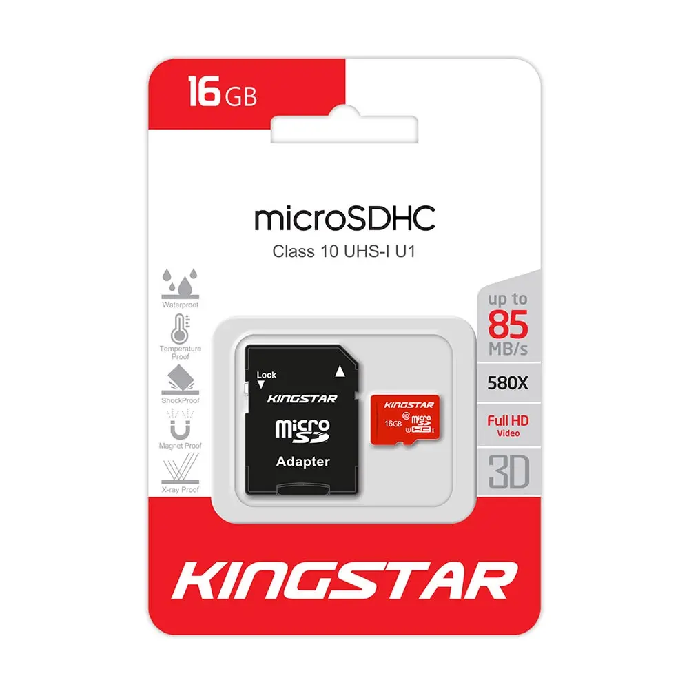 کارت حافظه کینگ استار خشاب دار مدلKingstar MicroSDHC Class 10 UHS-U1 R85 کارت حافظه کینگ استار خشاب دار مدلKingstar MicroSDHC Class 10 UHS-U1 R85