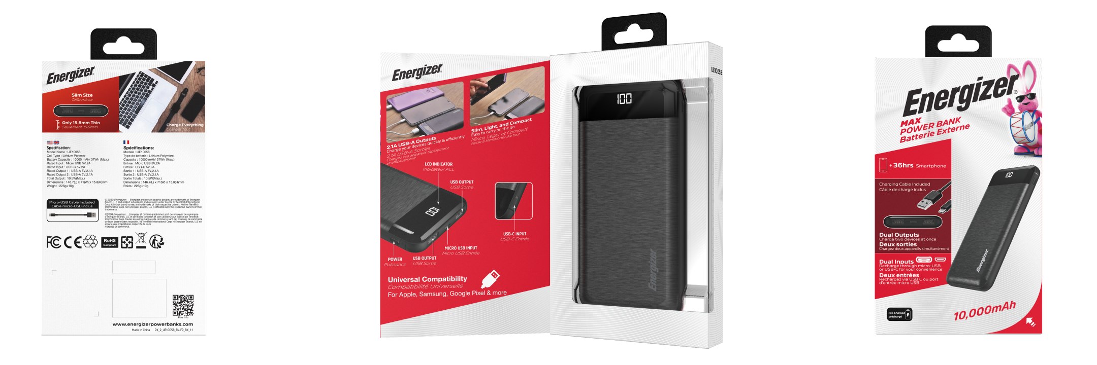 پاوربانک 10000mAh انرجایزر مدل UE10058