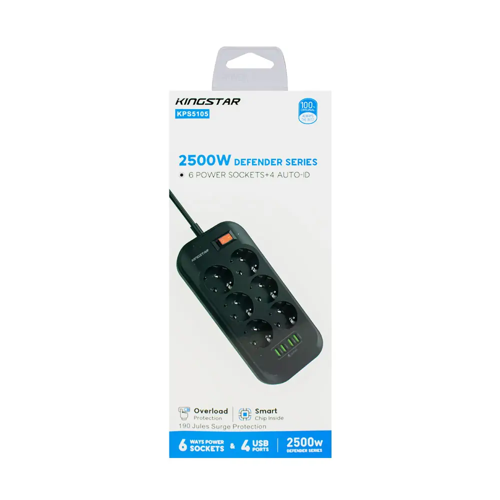 چند راهی برق کینگ استار مدل KPS5105 چند راهی برق کینگ استار مدل KPS5105