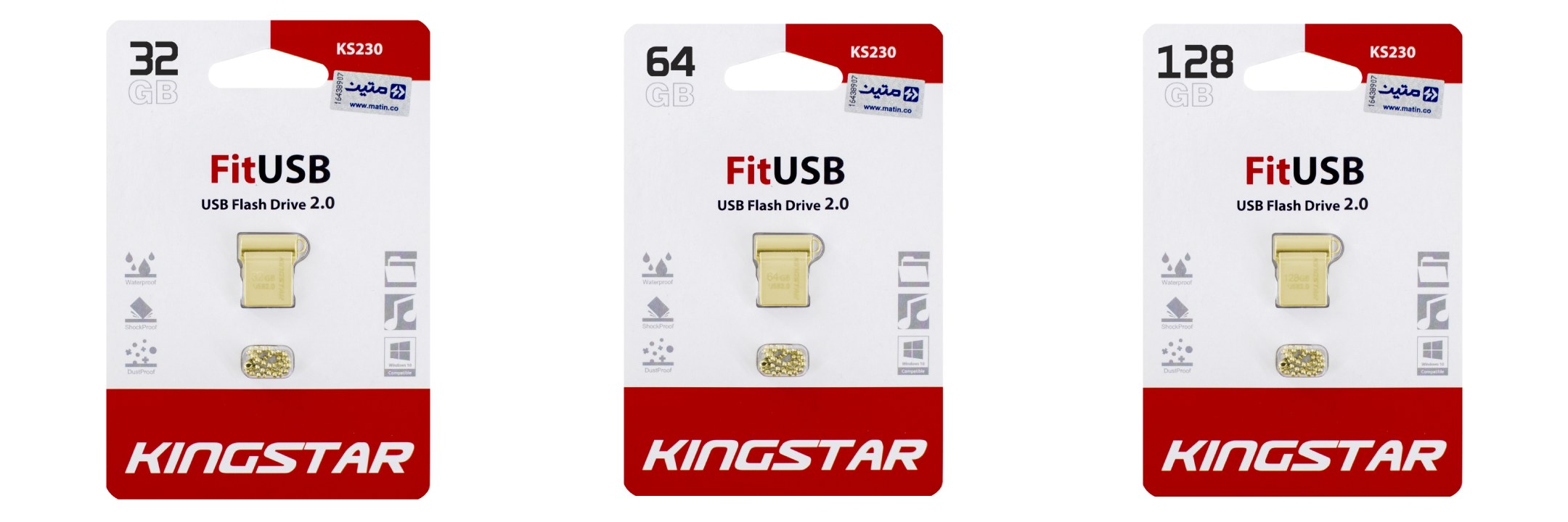 فلش مموری USB2 کینگ استار مدل KS230 – Fit GOLD