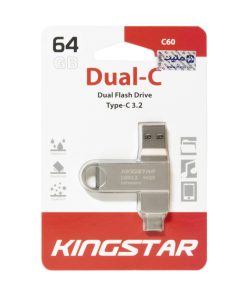 فلش مموری USB 3.2 و Type-C کینگ استار مدل C60