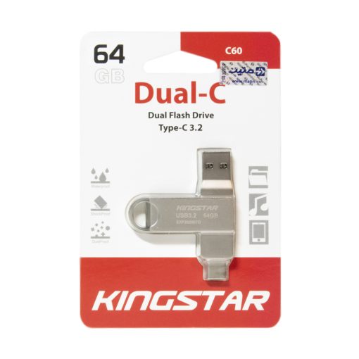 فلش مموری USB 3.2 و Type-C کینگ استار مدل C60