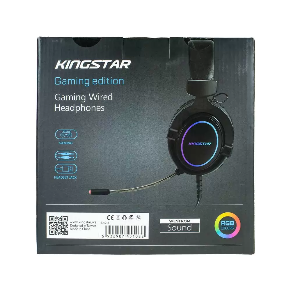 هدفون گیمینگ کینگ استار مدل KWH185G هدفون گیمینگ کینگ استار مدل KWH185G