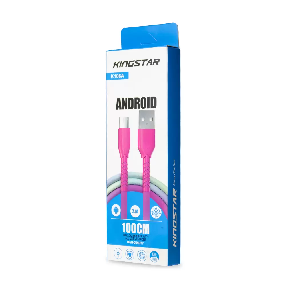 کابل microUSB کینگ استار مدل K106a کابل microUSB کینگ استار مدل K106a