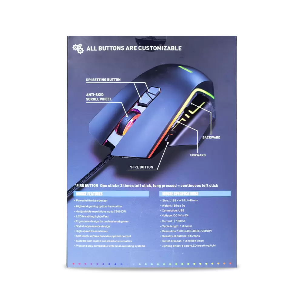 ماوس گیمینگ کینگ استار مدل KM335G ماوس گیمینگ کینگ استار مدل KM335G
