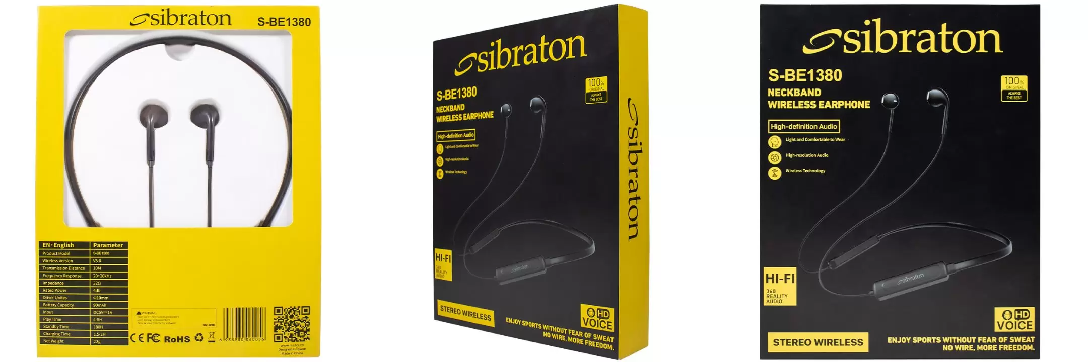 ایرفون بلوتوثی سیبراتون مدل S-BE1380