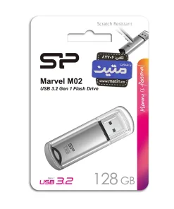 بسته بندی فلش مموری سیلیکون پاور Silicon Power Marvel M02 با رابط USB 3.2 Gen 1 128گیگابایت