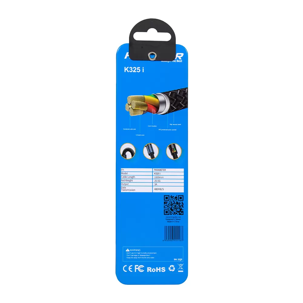 کابل لایتنینگ کینگ استار مدل K325i کابل لایتنینگ کینگ استار مدل K325i