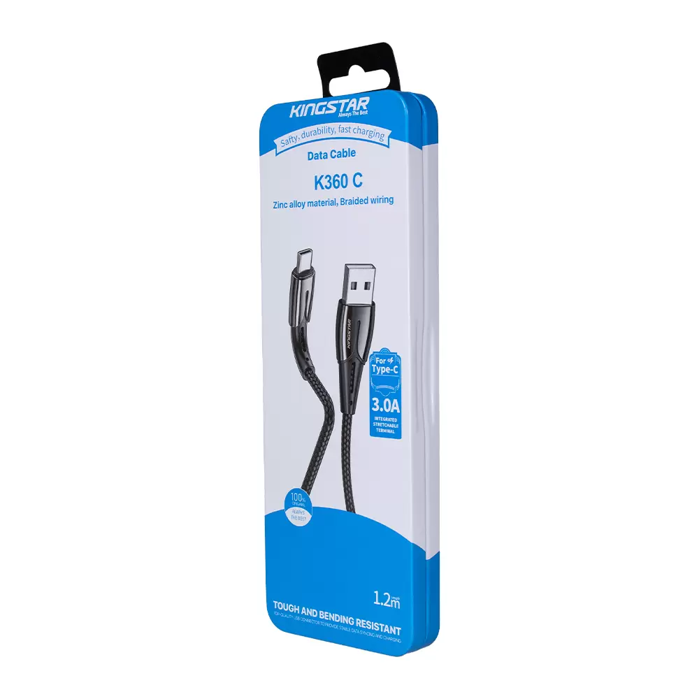 کابل تایپ سی کینگ استار مدل K360C کابل تایپ سی کینگ استار مدل K360C
