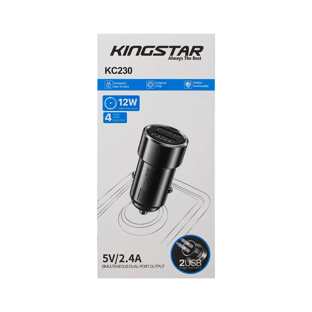 شارژر فندکی کینگ استار مدل KC230 شارژر فندکی کینگ استار مدل KC230