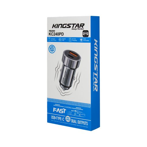 شارژر فندکی کینگ استار مدل KC240PD