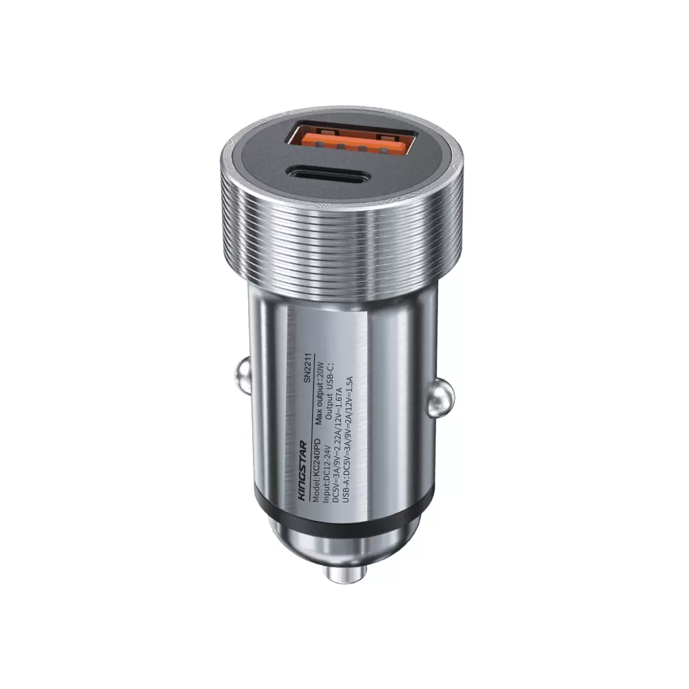 شارژر فندکی کینگ استار مدل KC240PD شارژر فندکی کینگ استار مدل KC240PD