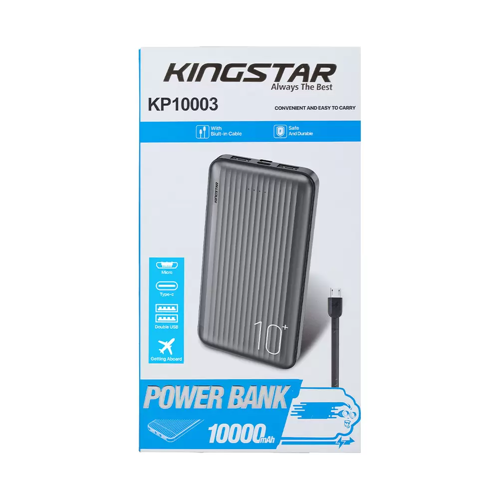 پاوربانک 10000mAh کینگ استار مدل KP10003 پاوربانک 10000mAh کینگ استار مدل KP10003