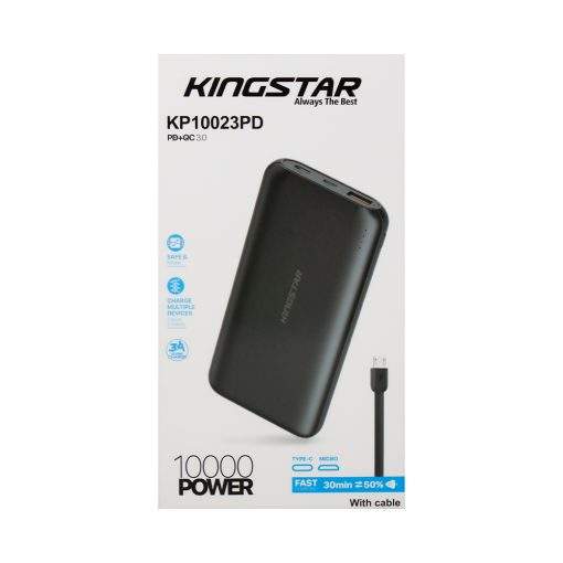 پاوربانک 10000mAh کینگ استار مدل KP10023PD