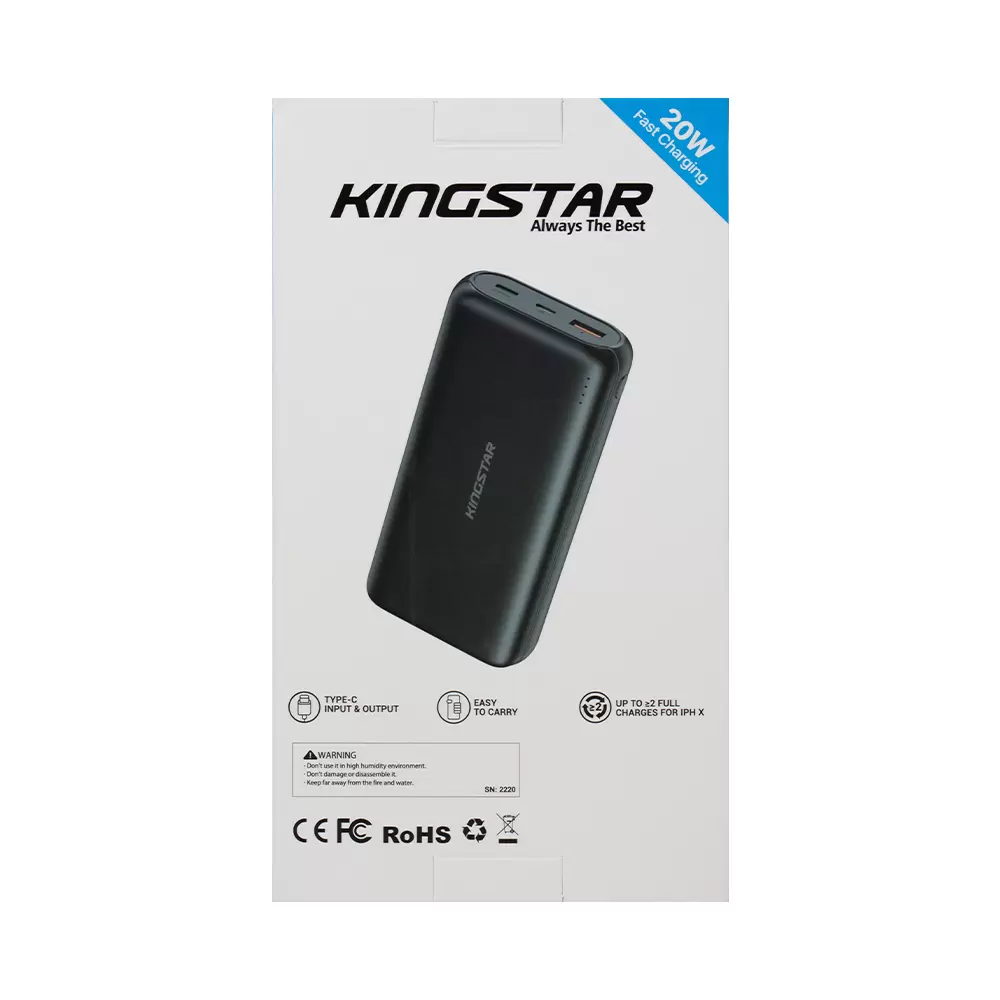 پاوربانک 20000mAh کینگ استار مدل KP20023PD پاوربانک 20000mAh کینگ استار مدل KP20023PD