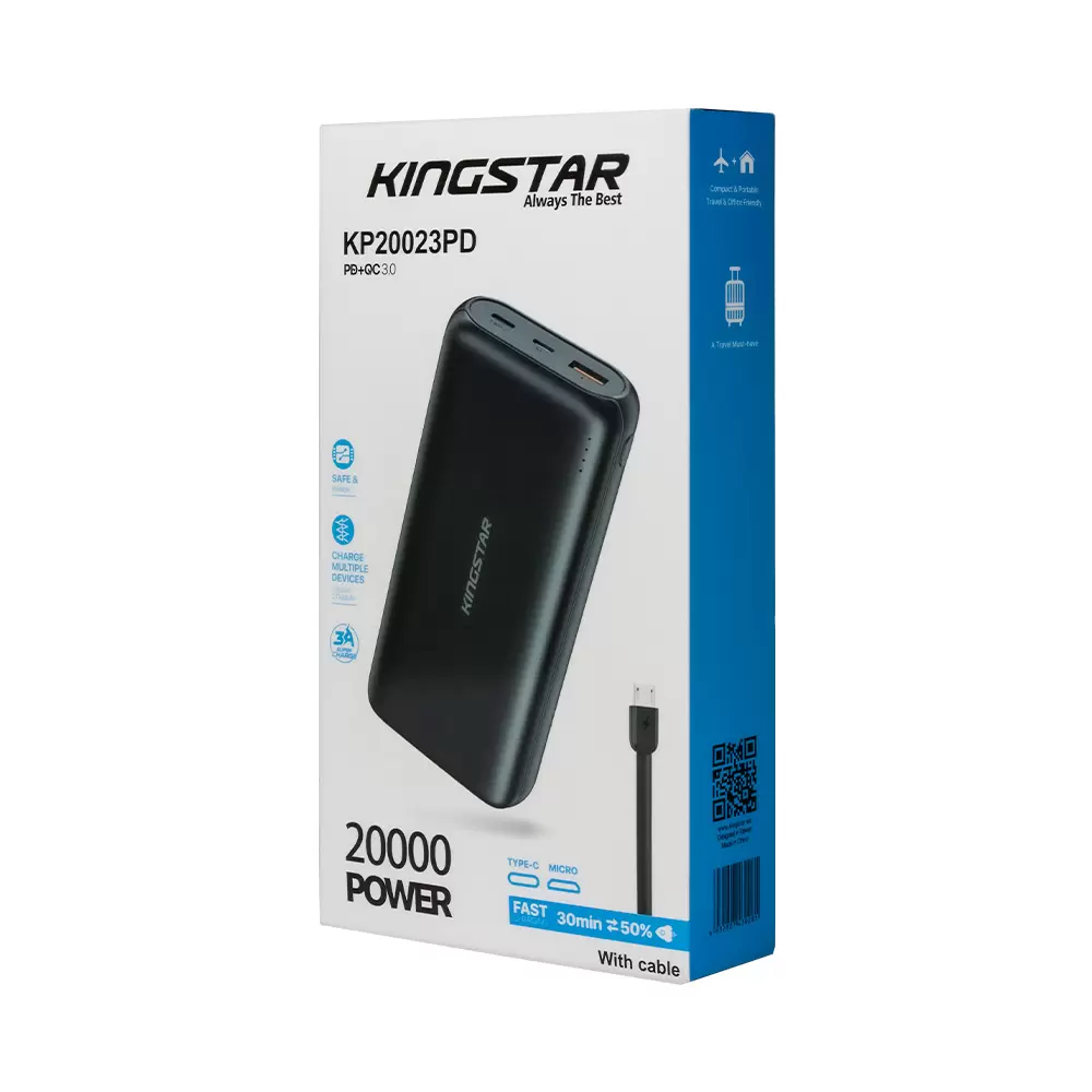 پاوربانک 20000mAh کینگ استار مدل KP20023PD پاوربانک 20000mAh کینگ استار مدل KP20023PD