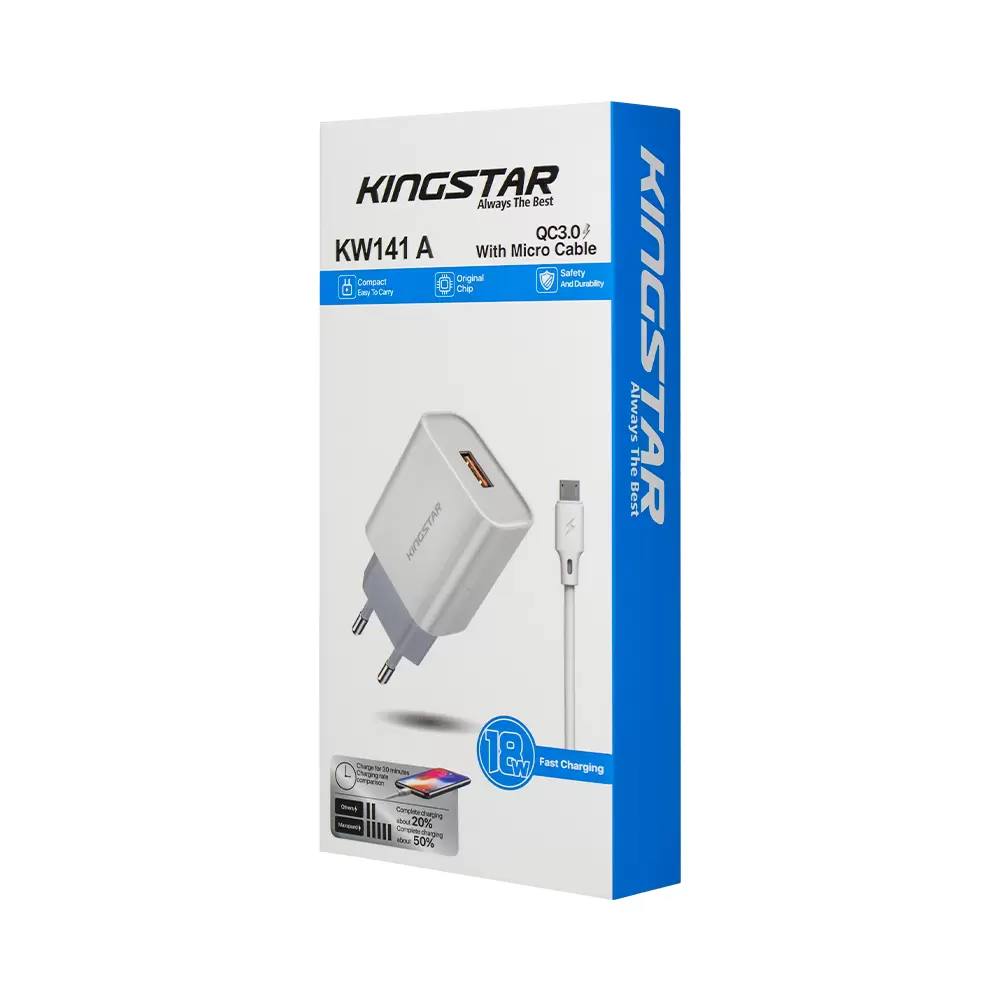 KW141-A-8 شارژر دیواری کینگ استار مدل KW141A