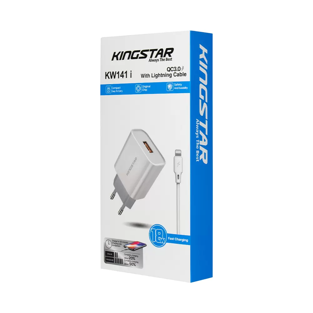 شارژر دیواری کینگ استار مدل KW141i شارژر دیواری کینگ استار مدل KW141i