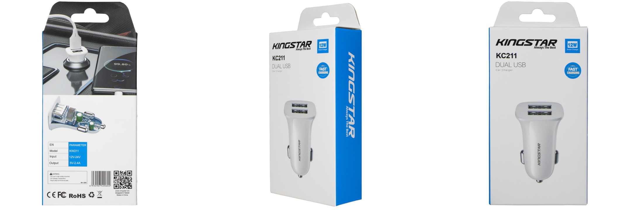 شارژر فندکی کینگ استار مدل KC211