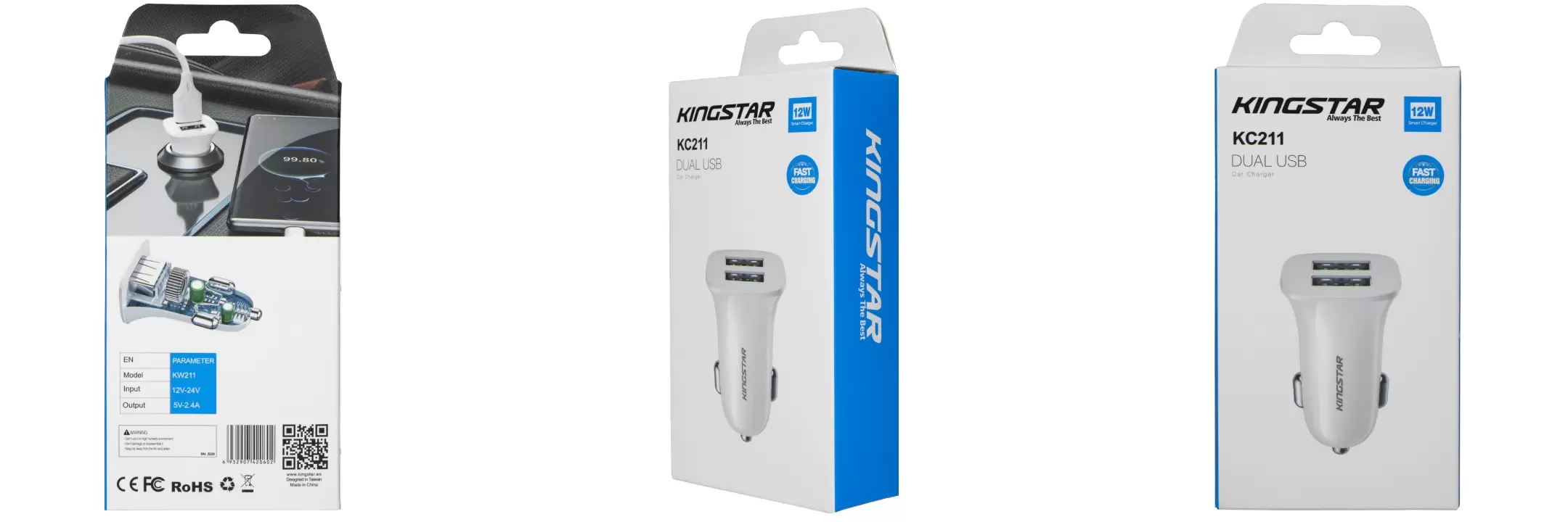 شارژر فندکی کینگ استار مدل KC211
