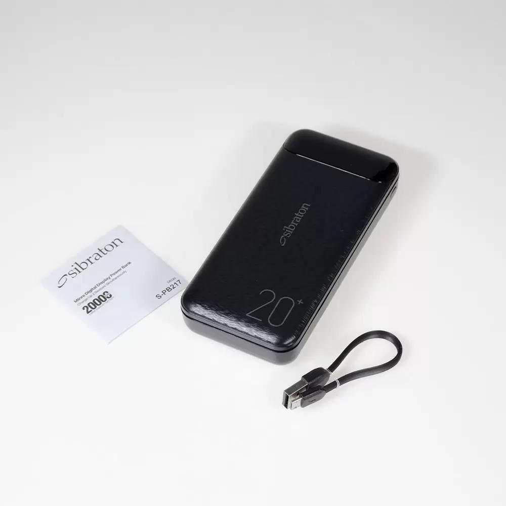 پاوربانک 20000mAh سیبراتون مدل S-PB217 پاوربانک 20000mAh سیبراتون مدل S-PB217