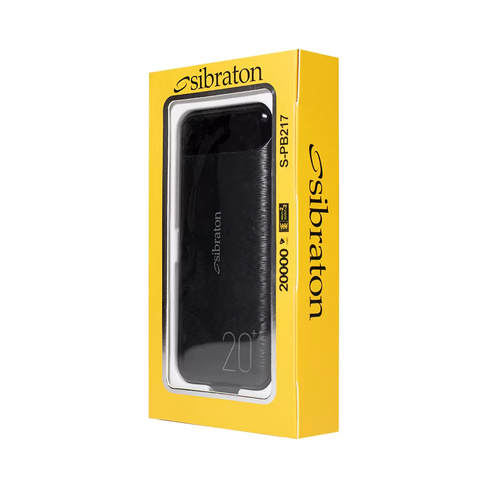 پاوربانک 20000mAh سیبراتون مدل S-PB217 پاوربانک 20000mAh سیبراتون مدل S-PB217