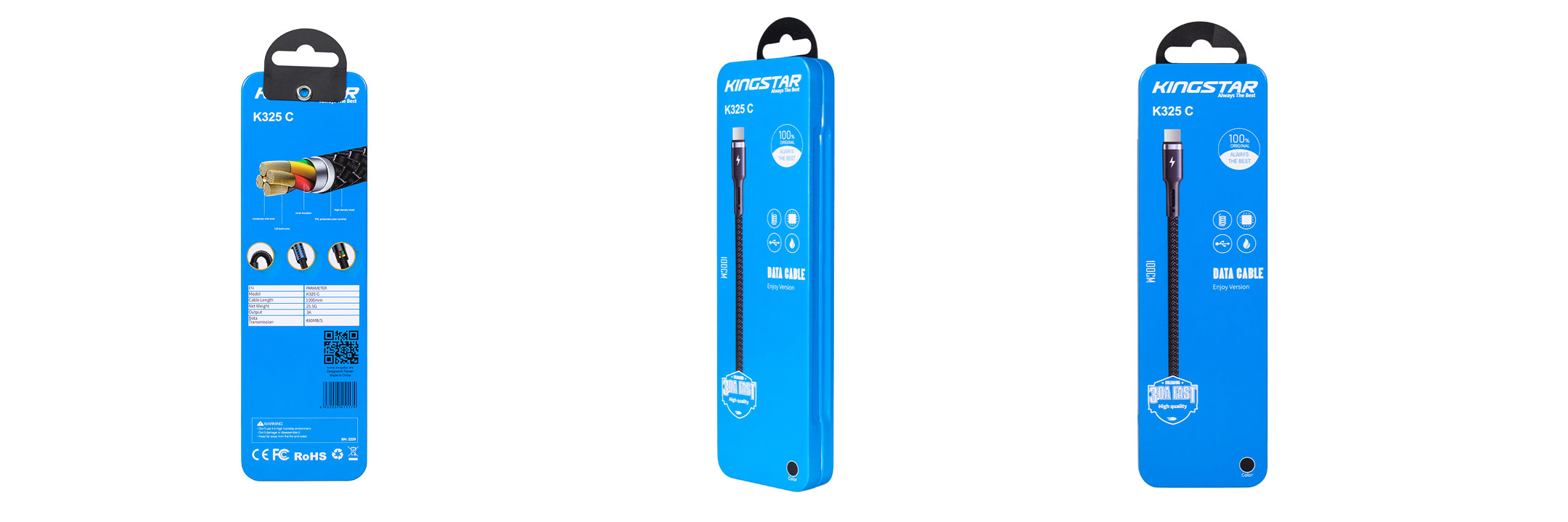 کابل تایپ سی کینگ استار مدل K325C 