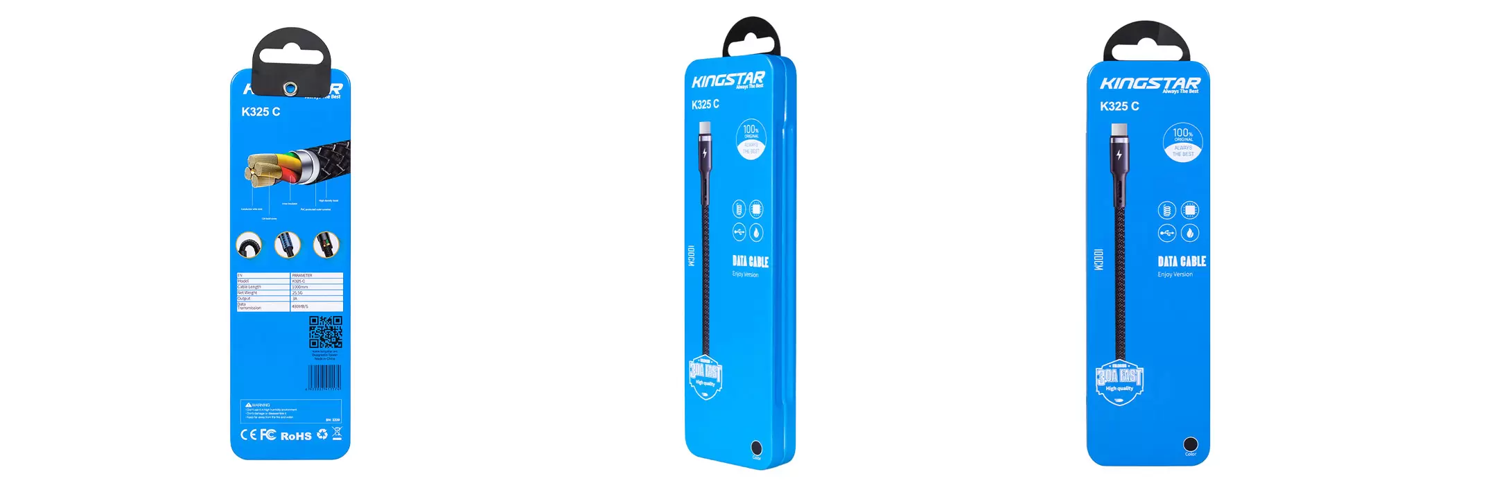 کابل تایپ سی کینگ استار مدل K325C