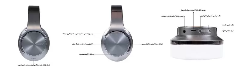 هدفون اسپیکر بیسیم کینگ استار مدل KBH115S
