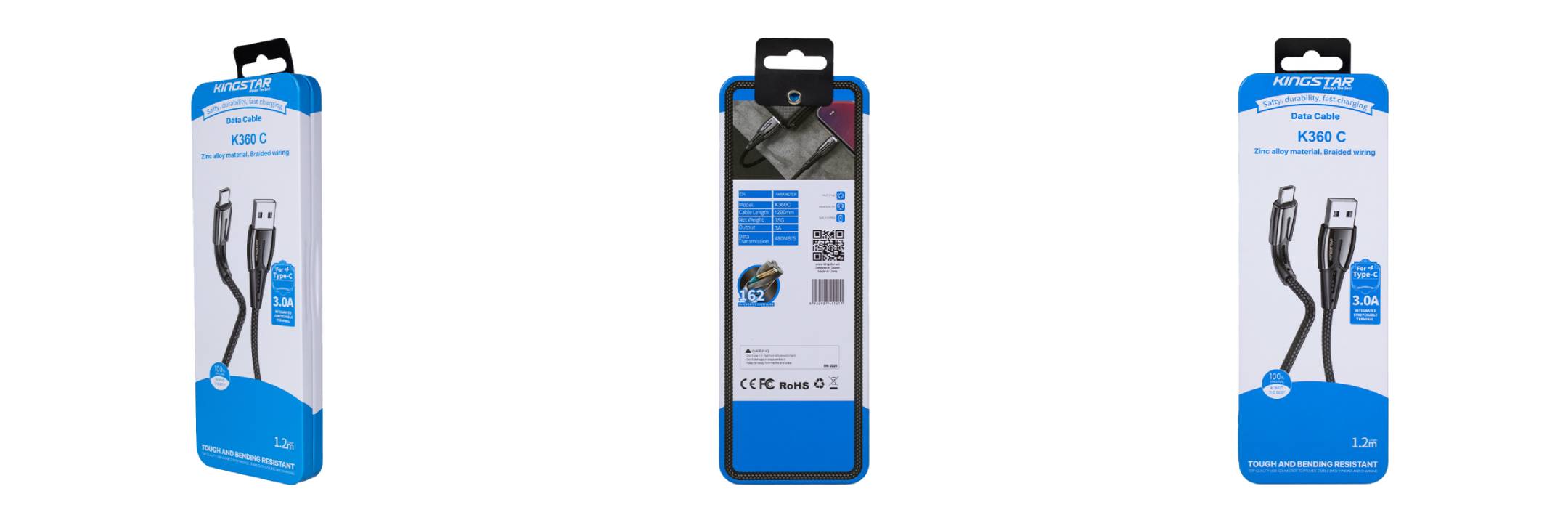 کابل تایپ سی کینگ استار مدل K360C