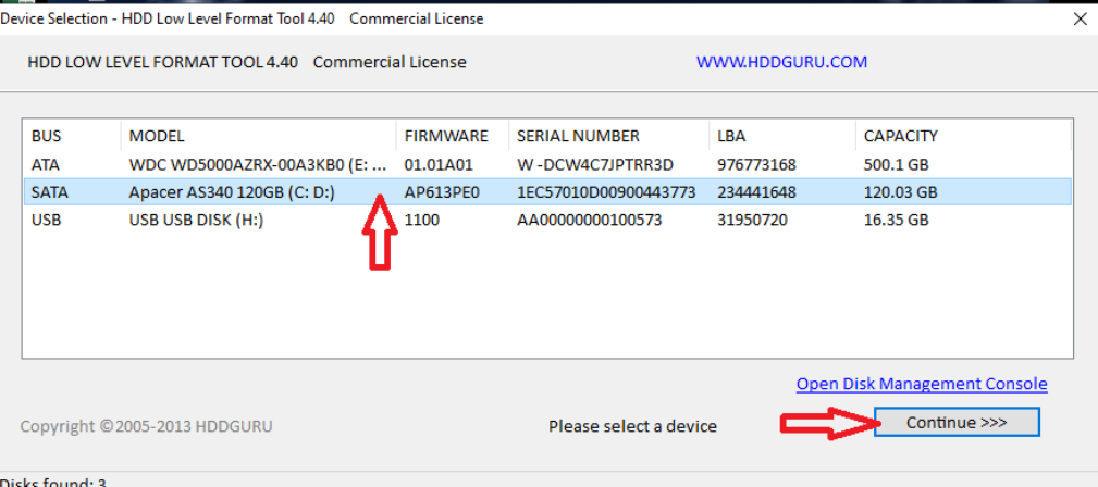 بررسی هارد دیسک