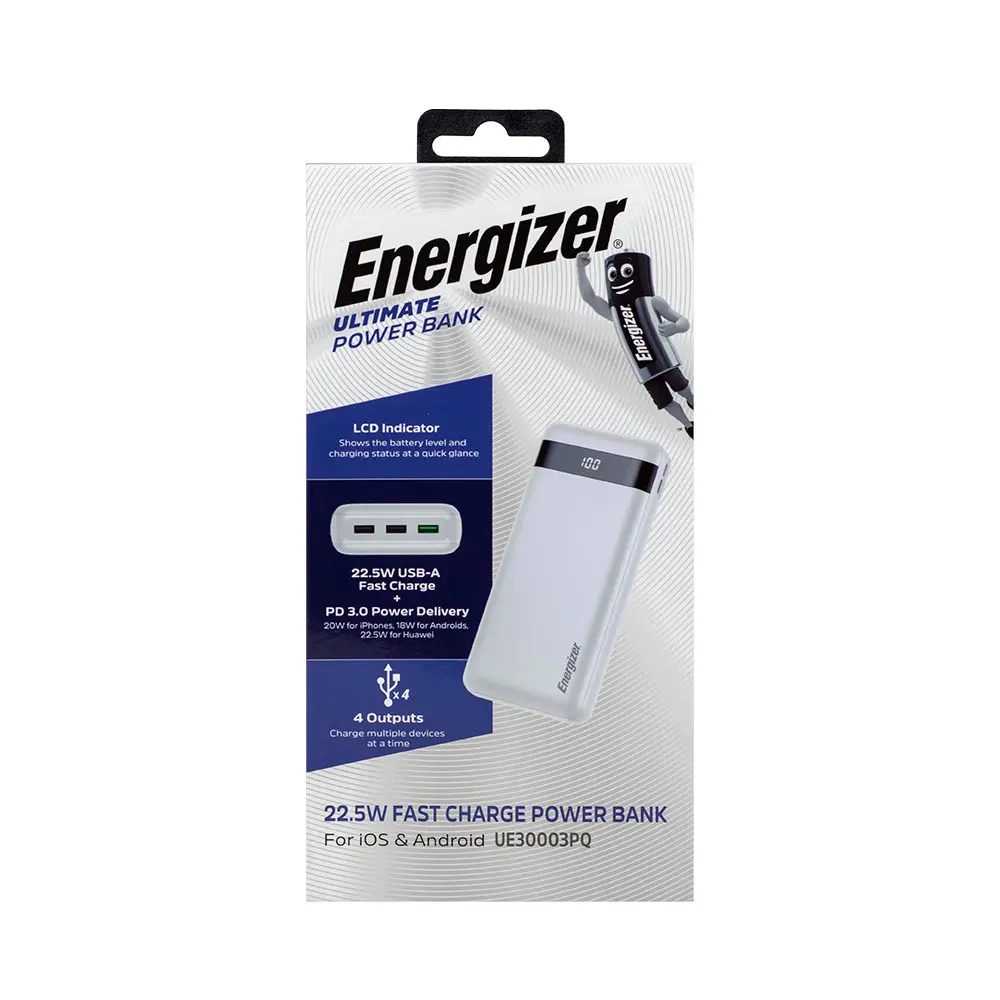 پاوربانک 30000mAh انرجایزر مدل UE30003PQ پاوربانک 30000mAh انرجایزر مدل UE30003PQ