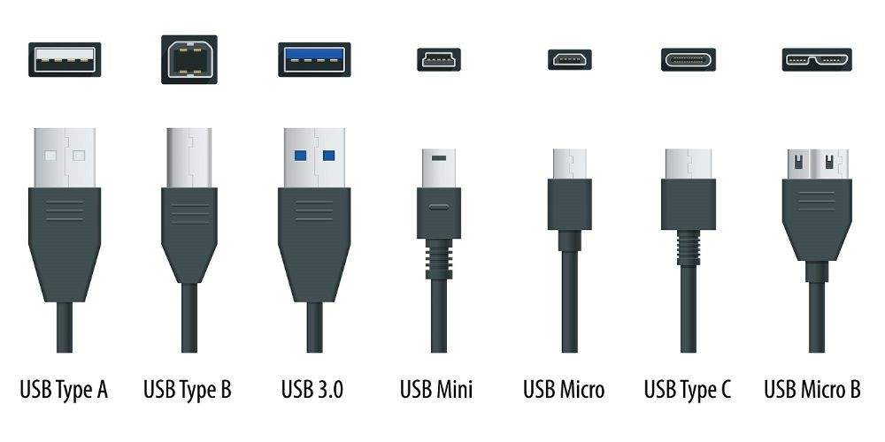 بررسی تمامی تبدیلهای USB کابل شارژ