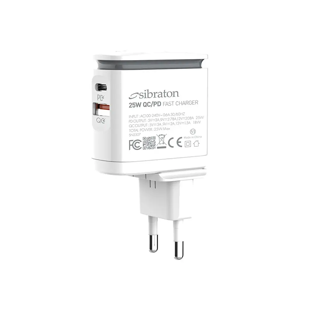 شارژر دیواری سیبراتون مدل S-W2225i-PD شارژر دیواری سیبراتون مدل S-W2225i-PD
