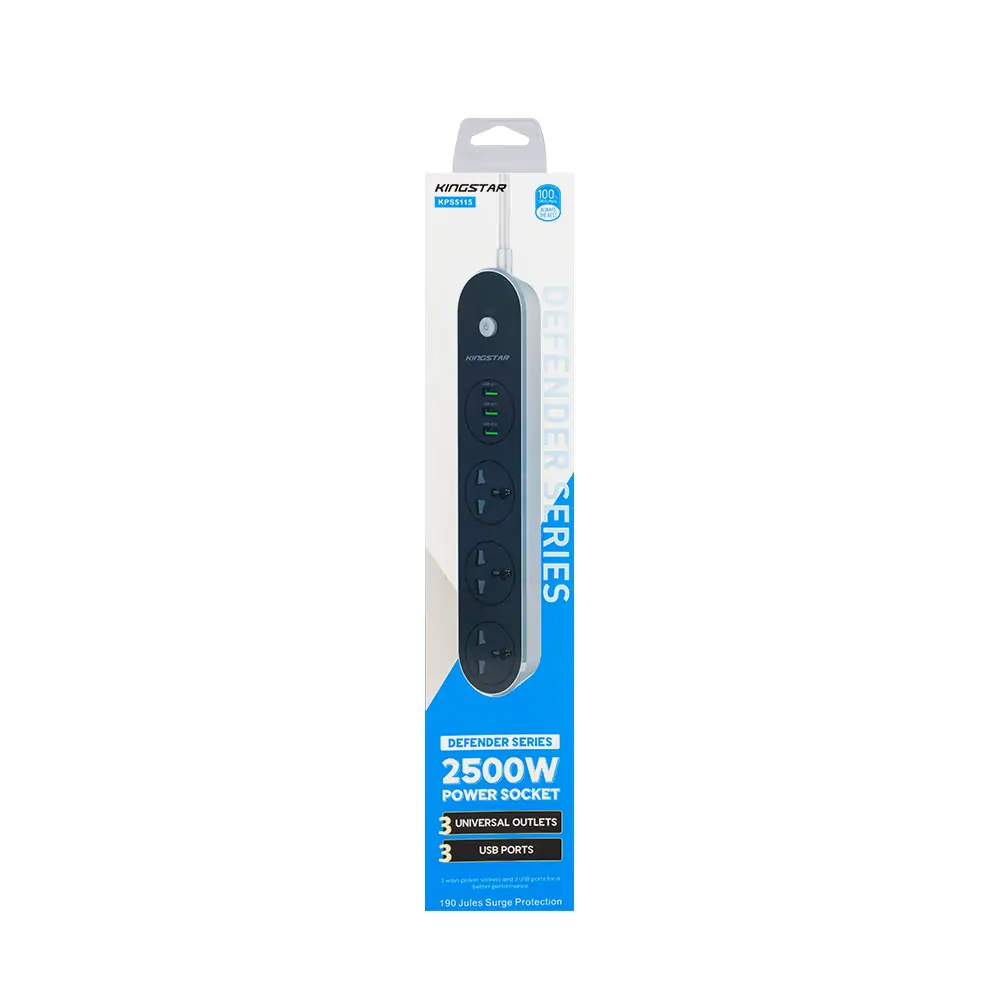 چند راهی برق و USB کینگ استار مدل KPS5115 چند راهی برق و USB کینگ استار مدل KPS5115