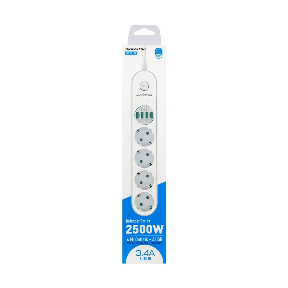 چند راهی برق و USB کینگ استار مدل KPS5120 چند راهی برق و USB کینگ استار مدل KPS5120