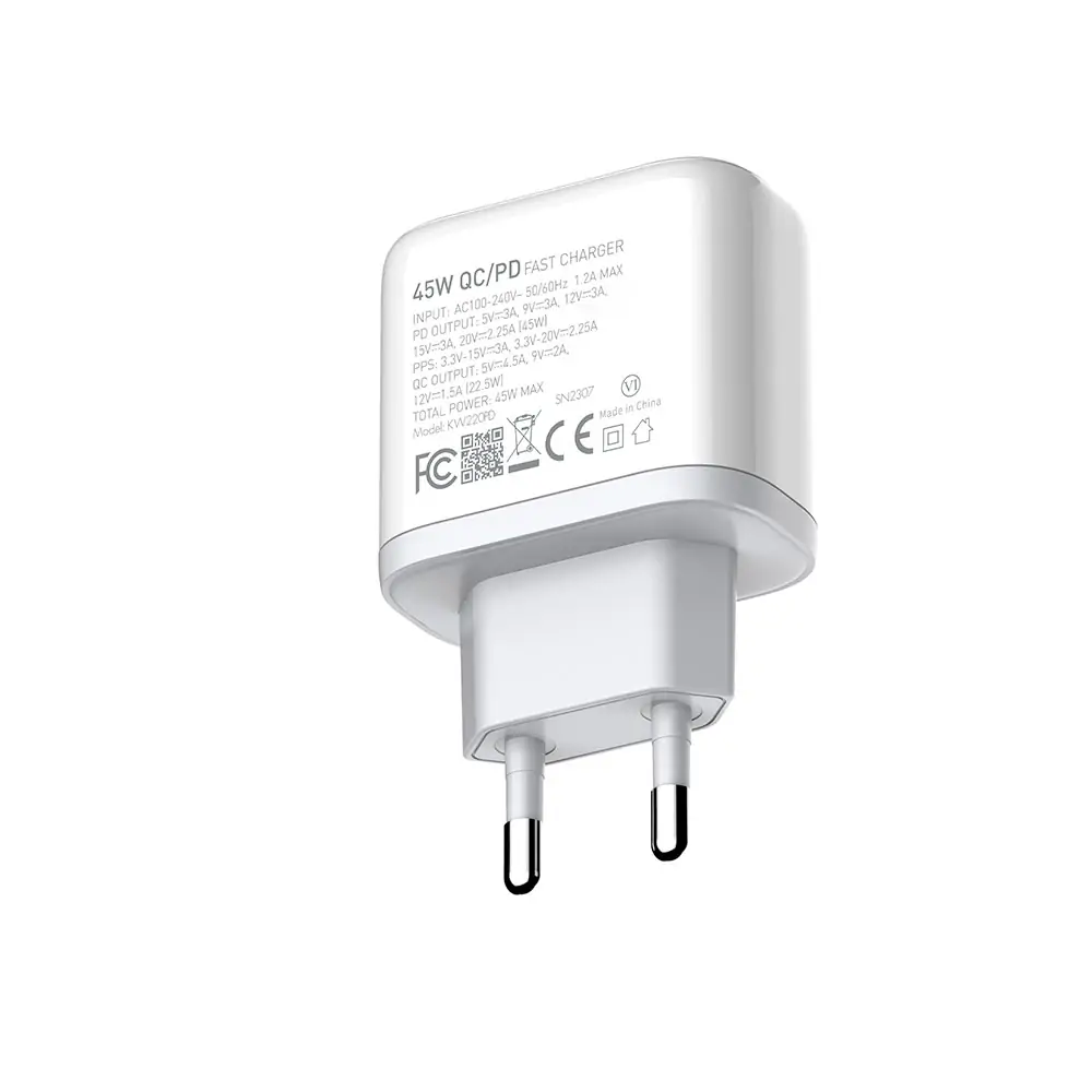 شارژر دیواری کینگ استار مدل KW220PD شارژر دیواری کینگ استار مدل KW220PD
