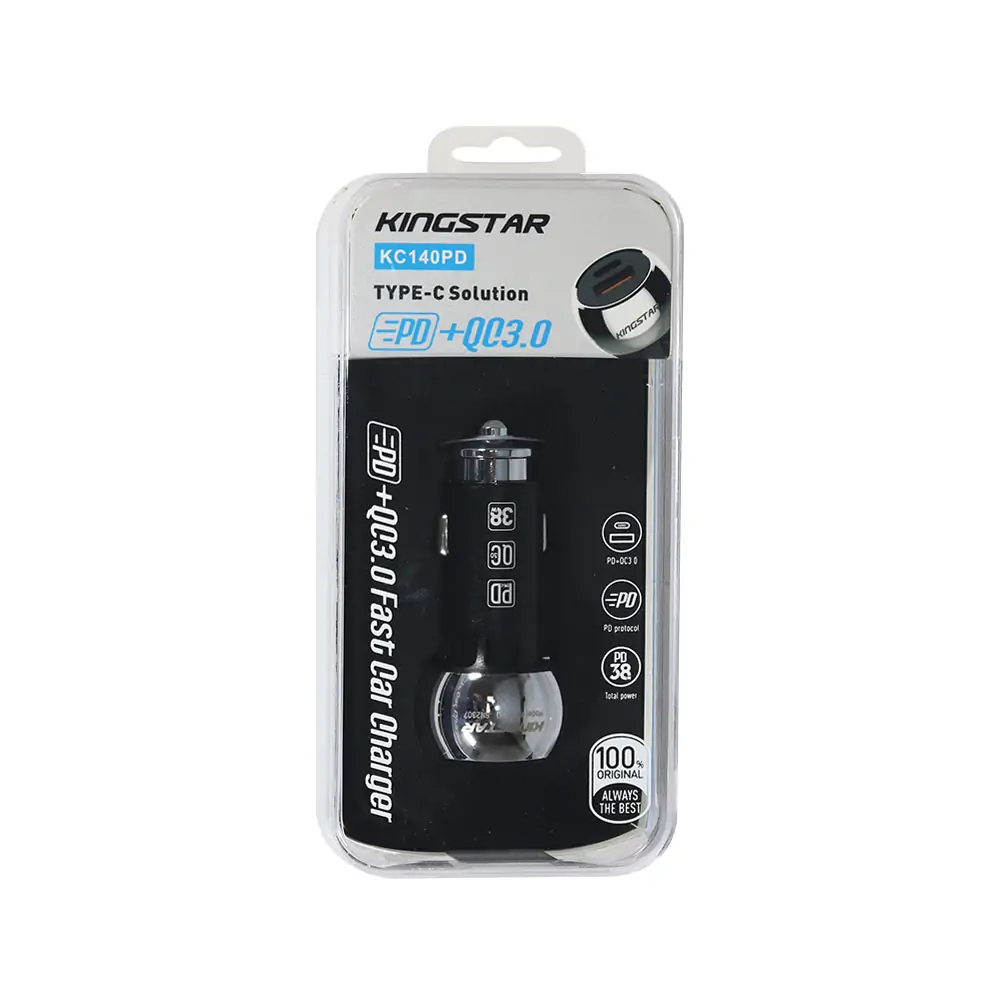 شارژر فندکی کینگ استار مدل KC140PD شارژر فندکی کینگ استار مدل KC140PD