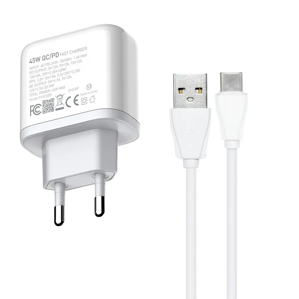 شارژر دیواری کینگ استار مدل KW220PD شارژر دیواری کینگ استار مدل KW220PD