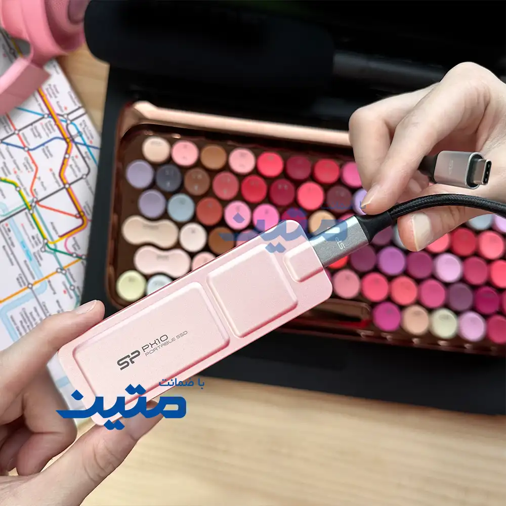 PX10-21 SSD اکسترنال سیلیکون پاور PX10 با رابط USB 3.2 Gen 2 و سرعت انتقال بالا