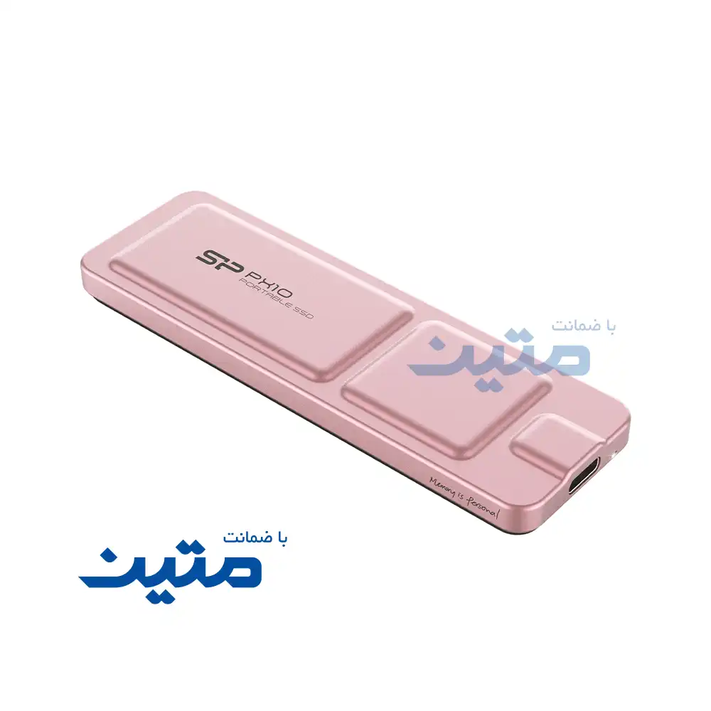 PX10-8 نمای محصول SSD پرتابل Silicon Power PX10 با طراحی مشکی و بدنه فلزی